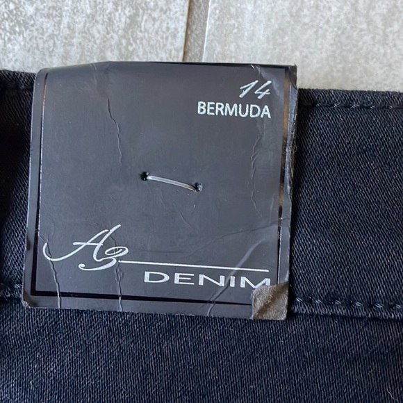 A3Denim Bermuda,black,size 14,3pockets,denim,bermuda for women - Picture 12 of 15